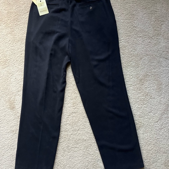 Tommy Bahama Pants Men 36X32St Thomas 100% Silk Black Double